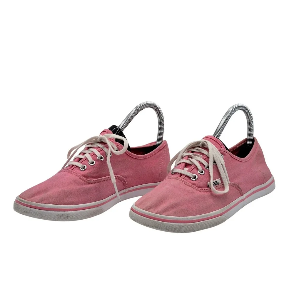 Vans‎ Shoes Mens Size 7 EU 39 Pink Canvas Low Top Lace Up Casual Skate Sneakers